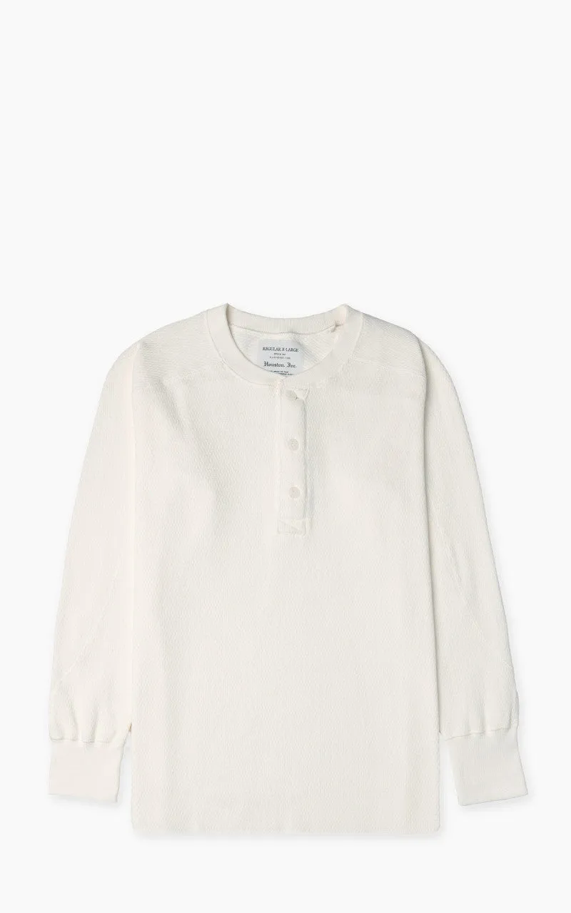 Houston Heavy Thermal L/S Henley Offwhite sold by Cultizm