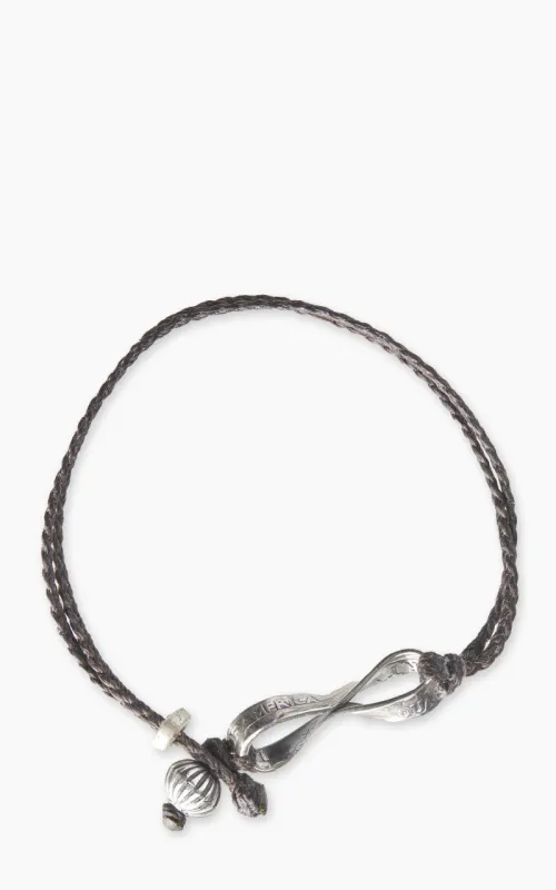 North Works D-202 Bracelet Waxed Coin Knot sold by Cultizm