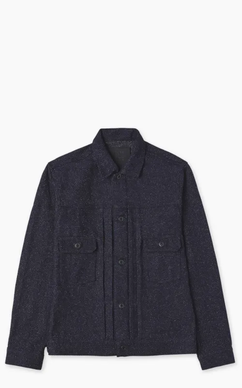 Japan Blue JBGJ1013 Type 2 Tweed Denim Jacket Dark Indigo 12oz sold by Cultizm