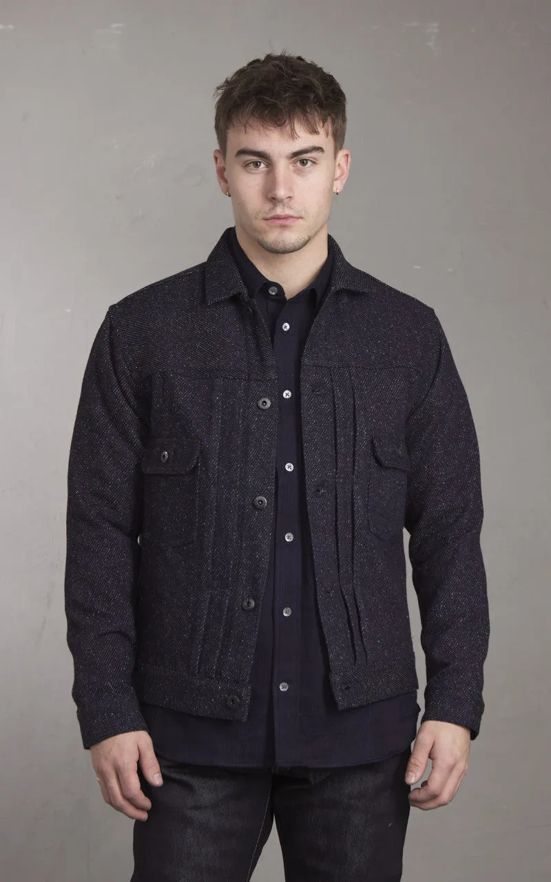 Japan Blue JBGJ1013 Type 2 Tweed Denim Jacket Dark Indigo 12oz sold by Cultizm product image thumbnail 2