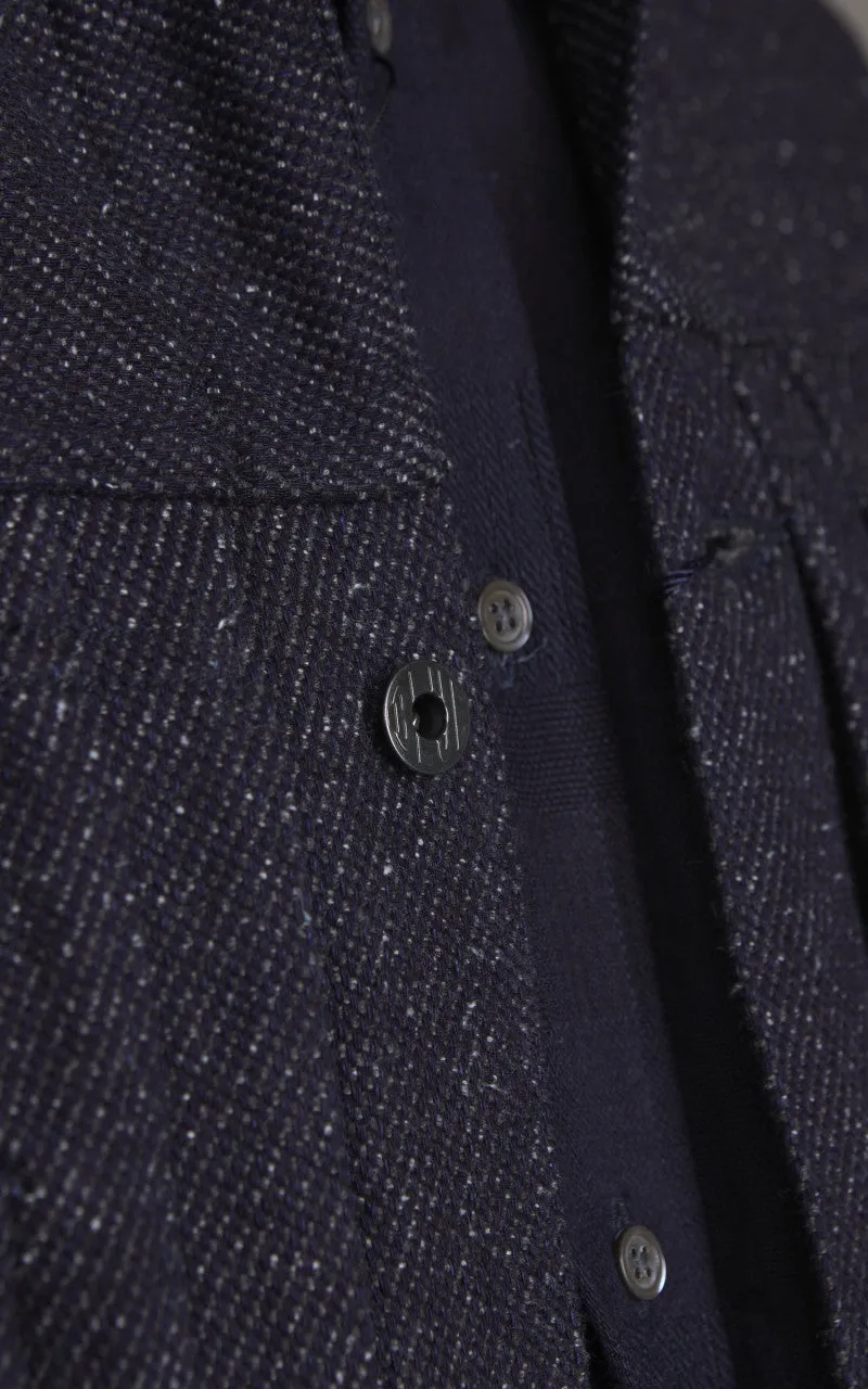 Japan Blue JBGJ1013 Type 2 Tweed Denim Jacket Dark Indigo 12oz sold by Cultizm product image thumbnail 5