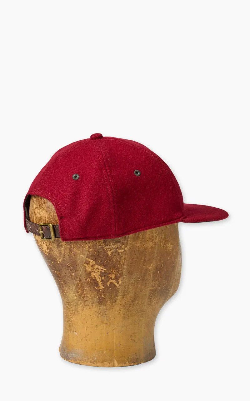 RRL Bullion Wool-Blend Felt Ball Cap Deep Red sold by Cultizm product image thumbnail 3