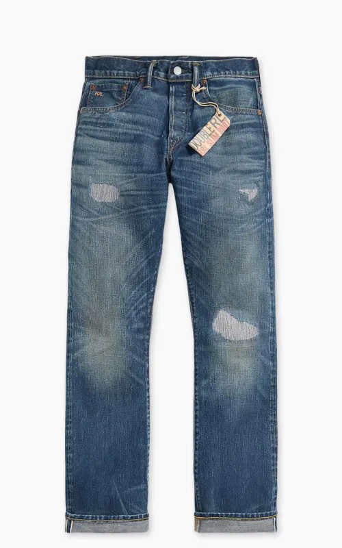 RRL Slim Boot Sutton Repaired Selvedge Jean Sutton Wash sold by Cultizm