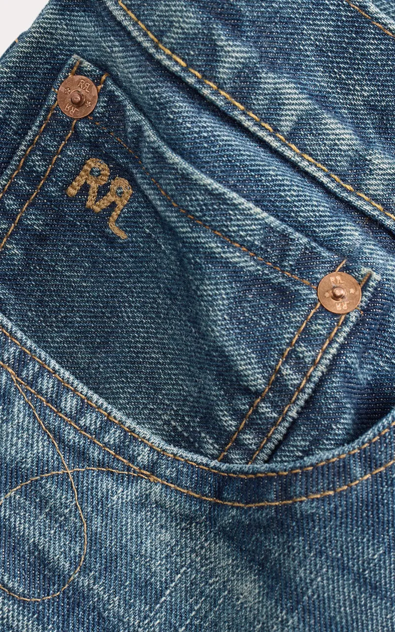RRL Slim Boot Sutton Repaired Selvedge Jean Sutton Wash sold by Cultizm product image thumbnail 4