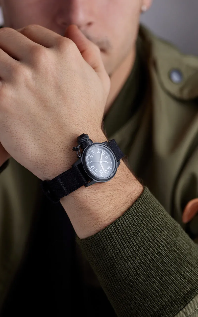 M.R.M.W. Buships Black Ops Military Watch Cotton Strap Black sold by Cultizm product image thumbnail 2