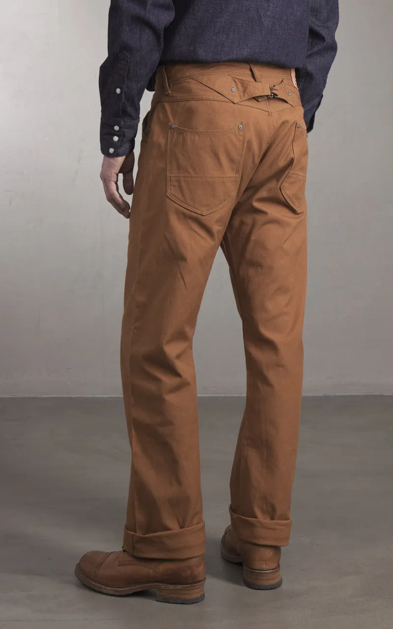 Stevenson Overall Co. Visalia Canvas Trouser Selvedge Brown sold by Cultizm product image thumbnail 4