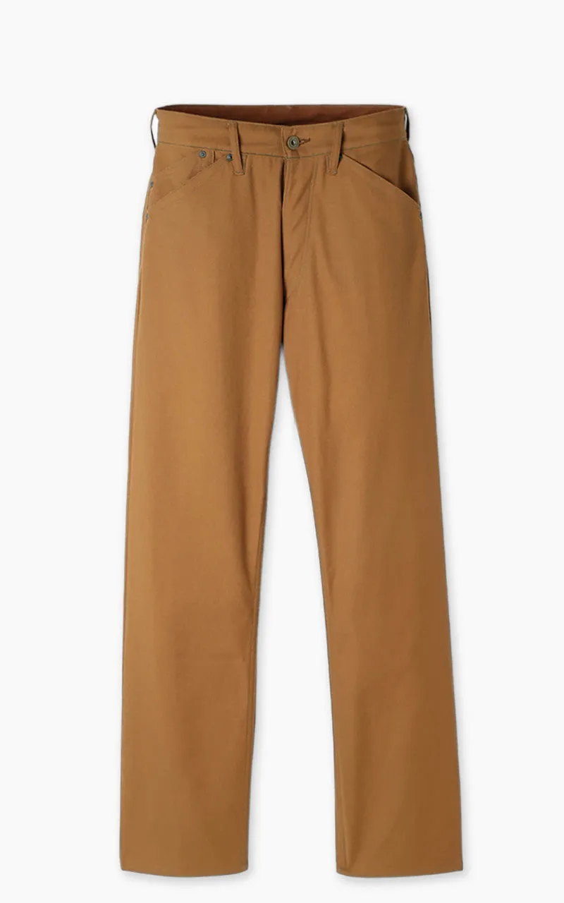 Stevenson Overall Co. Visalia Canvas Trouser Selvedge Brown sold by Cultizm