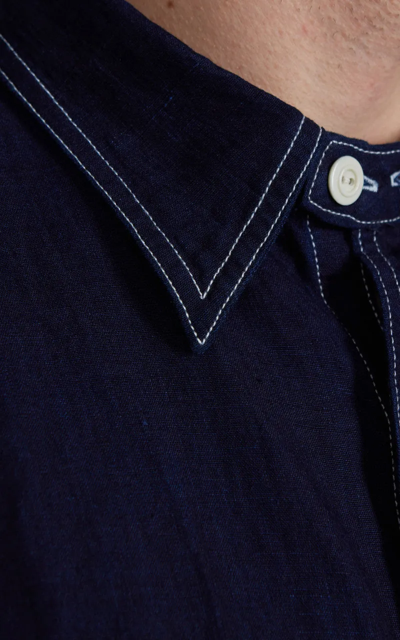 Pherrow's 770WS Denim Work Shirt Indigo sold by Cultizm product image thumbnail 5