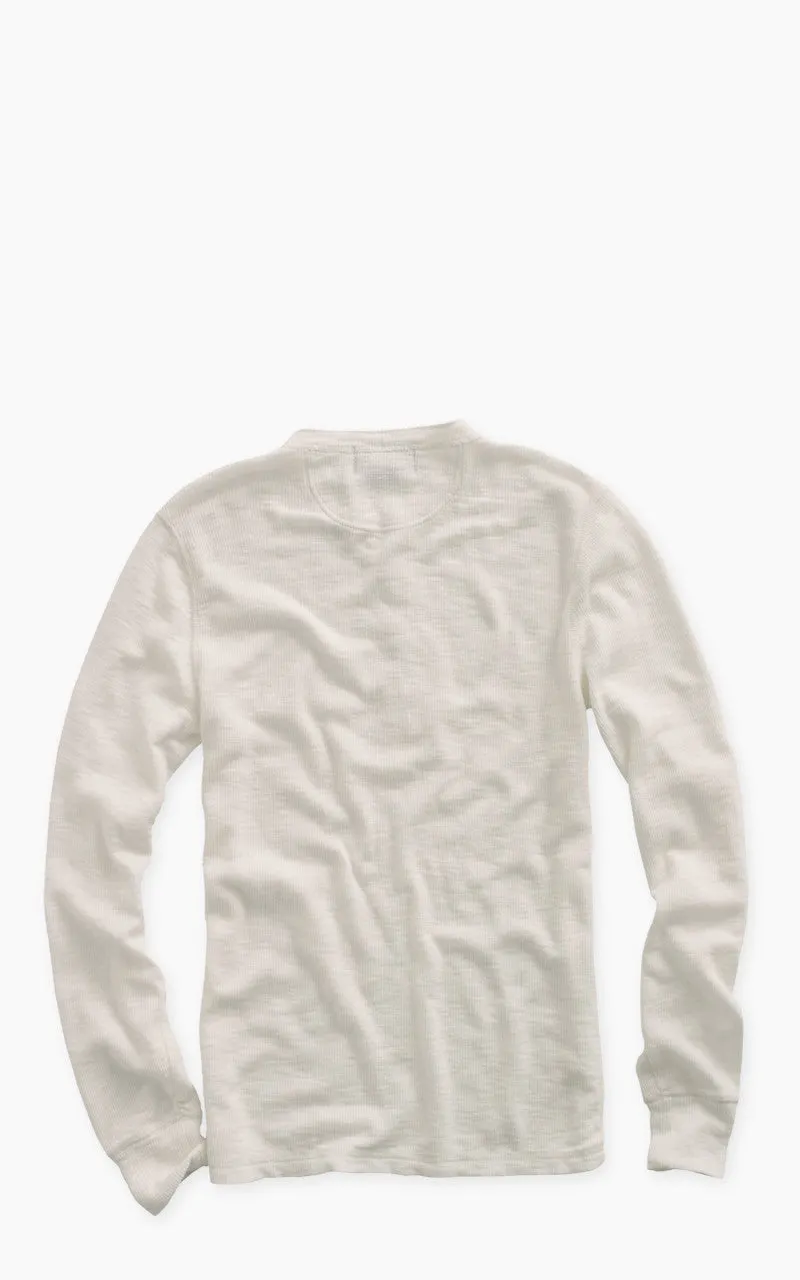RRL Waffle-Knit L/S Henley Shirt Paper White sold by Cultizm product image thumbnail 2