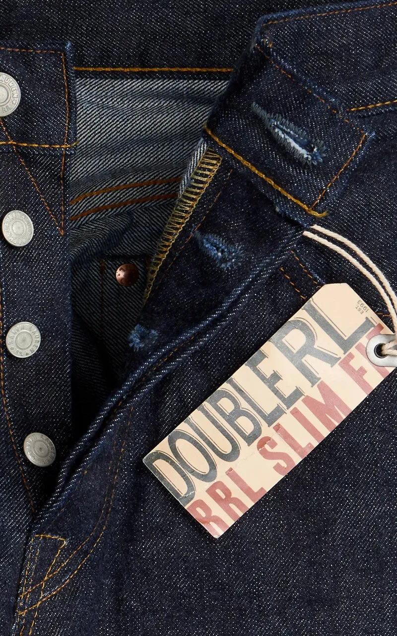 RRL Slim Fit Selvedge Jean Indigo Rinse sold by Cultizm product image thumbnail 3