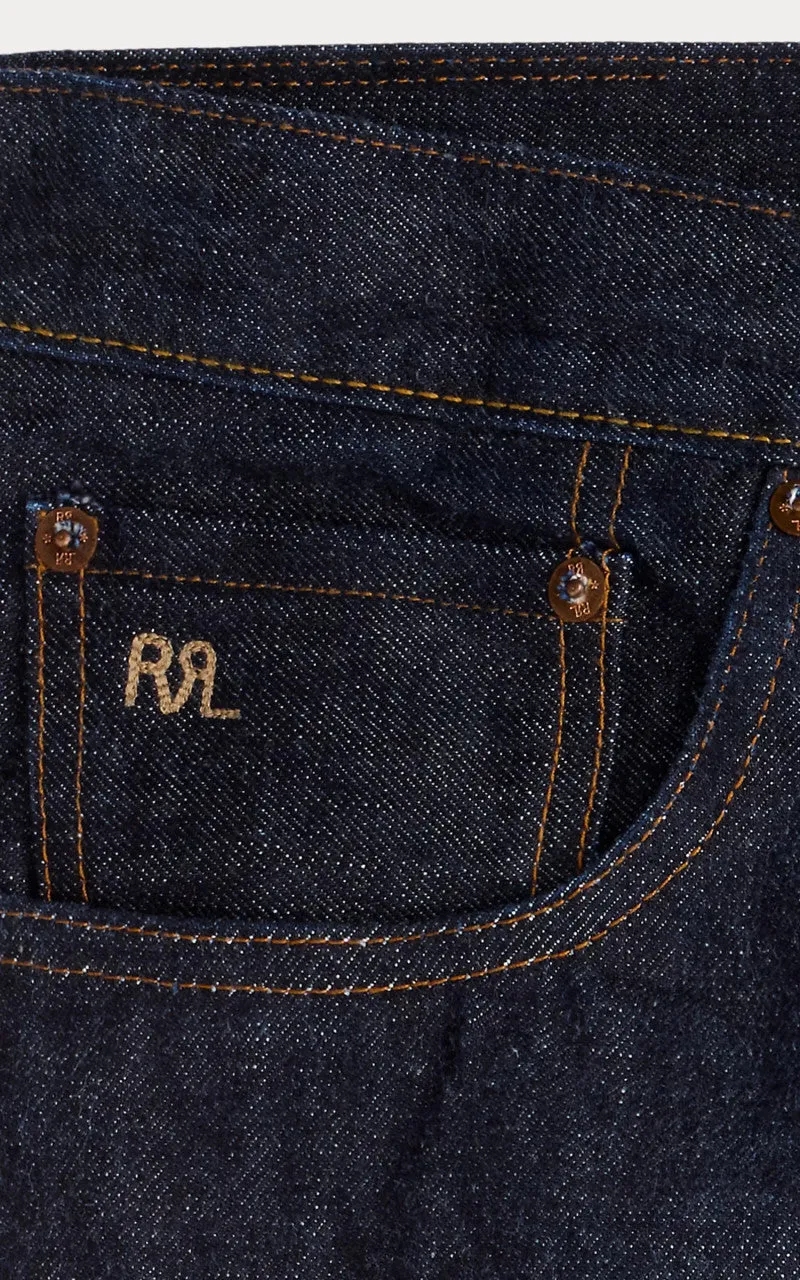 RRL Slim Fit Selvedge Jean Indigo Rinse sold by Cultizm product image thumbnail 4