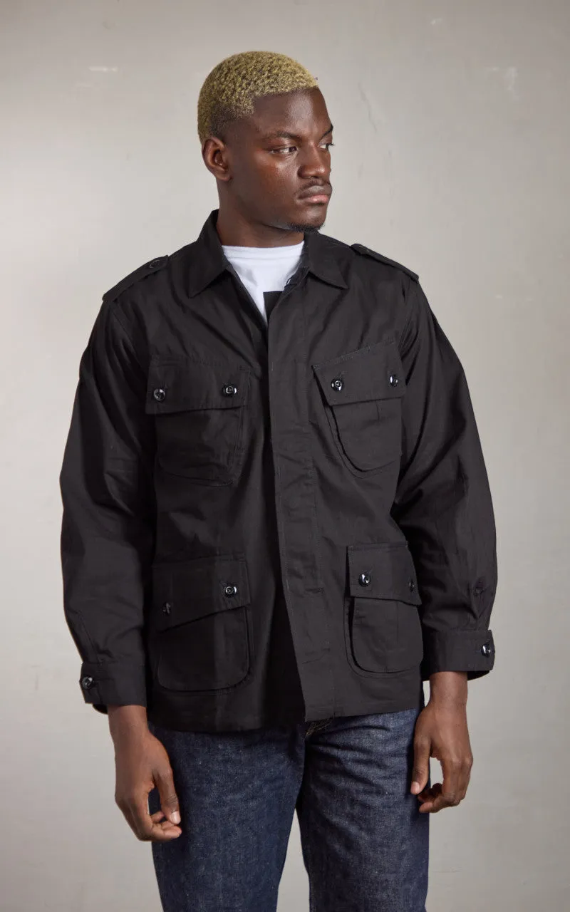 Houston Jungle Fatigue Jacket Cotton Poplin Black sold by Cultizm product image thumbnail 2