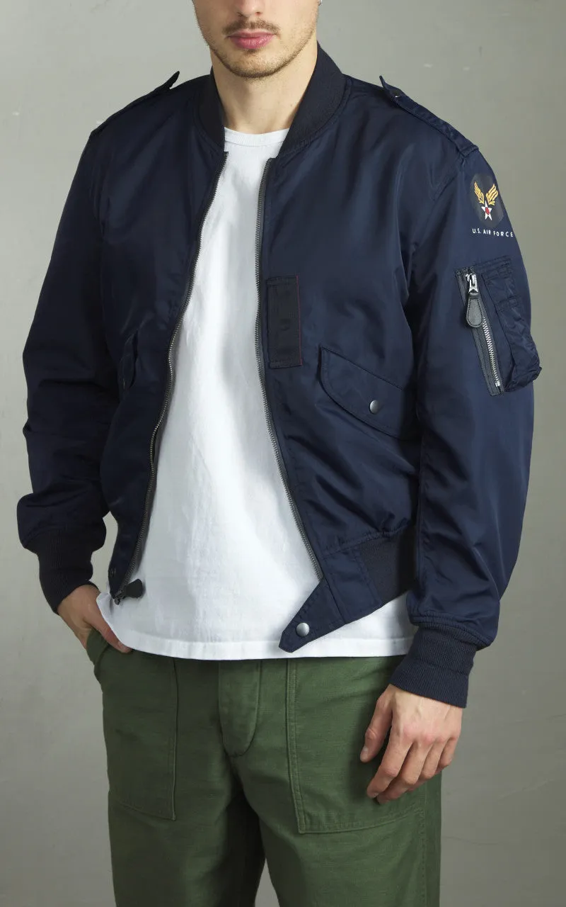 Houston L-2 Flight Jacket Navy sold by Cultizm product image thumbnail 4