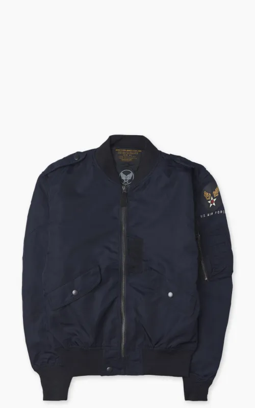 Houston L-2 Flight Jacket Navy sold by Cultizm