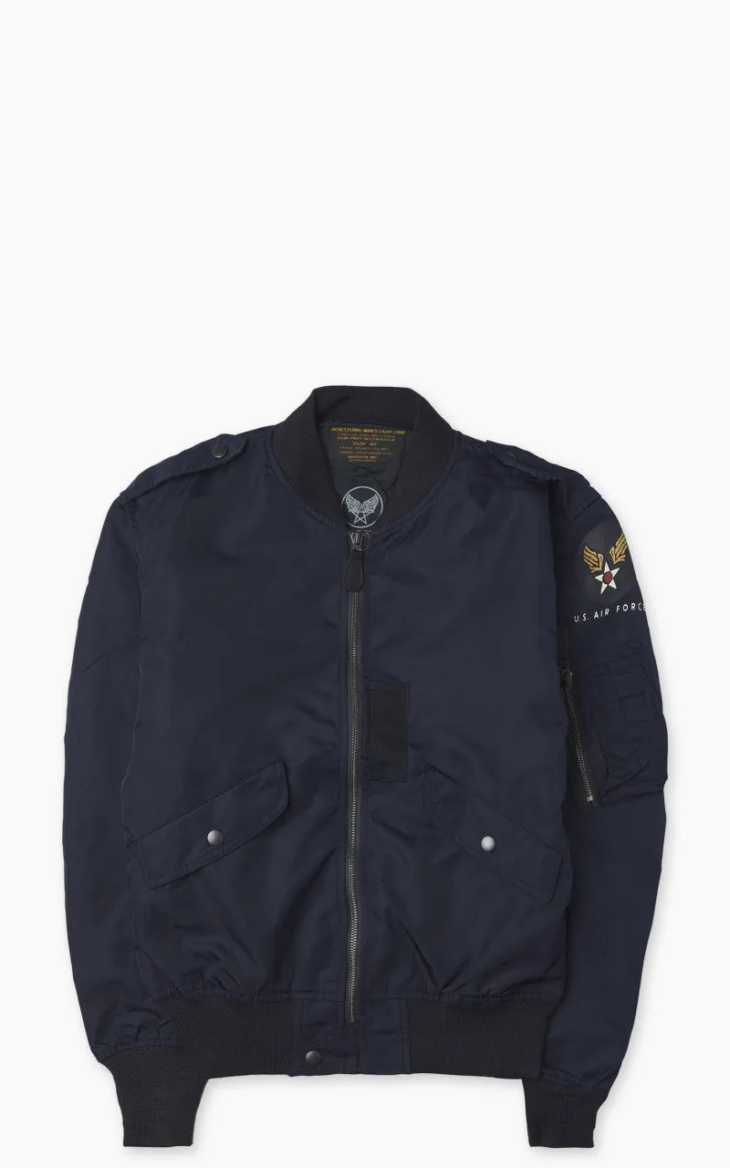 Houston L-2 Flight Jacket Navy sold by Cultizm