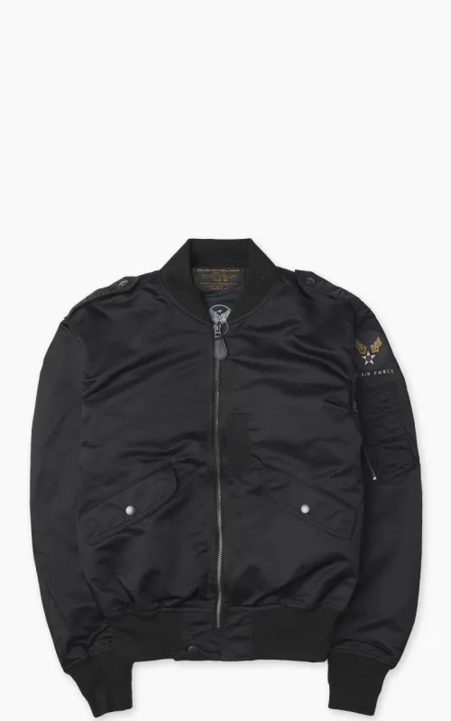 Houston L-2 Flight Jacket Black sold by Cultizm