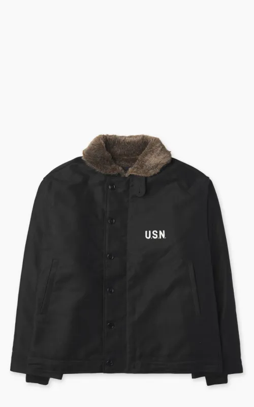 Houston 5N-1 Deck Jacket Heavy Pique Black sold by Cultizm