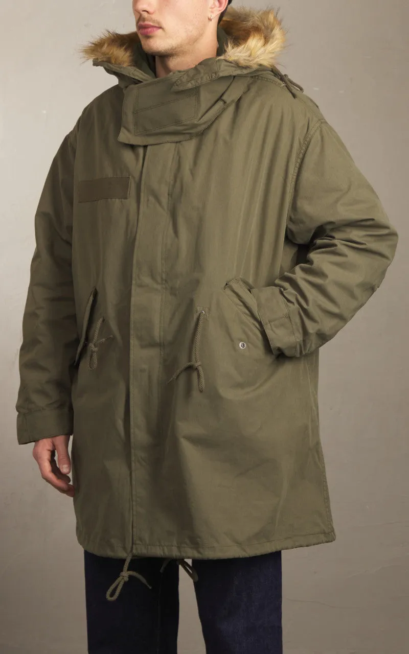 Houston US M65 Fishtail Parka Hooded Olive Drab sold by Cultizm product image thumbnail 3