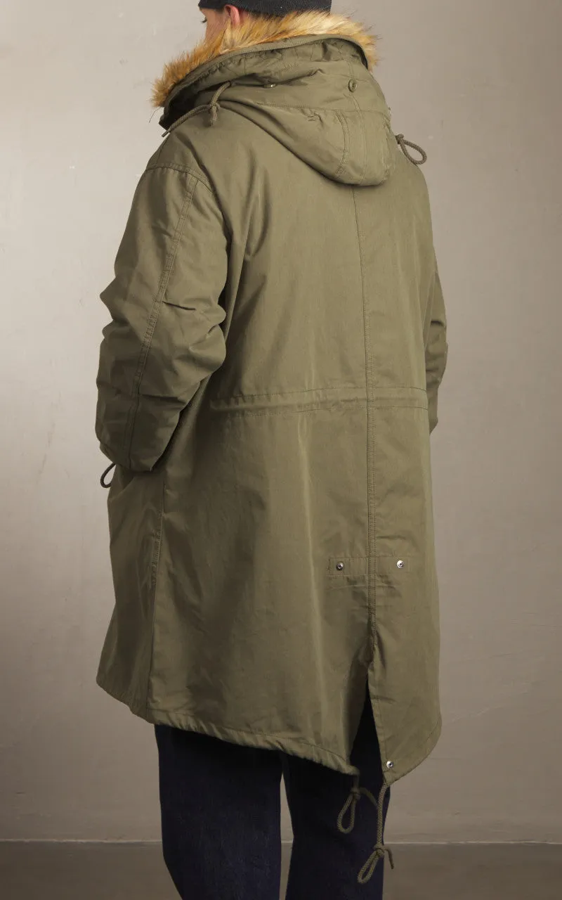 Houston US M65 Fishtail Parka Hooded Olive Drab sold by Cultizm product image thumbnail 4