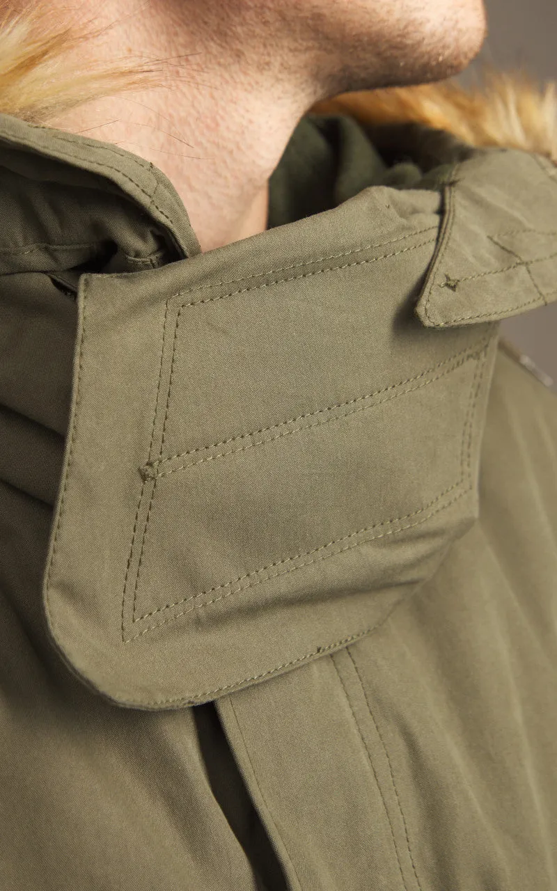 Houston US M65 Fishtail Parka Hooded Olive Drab sold by Cultizm product image thumbnail 5