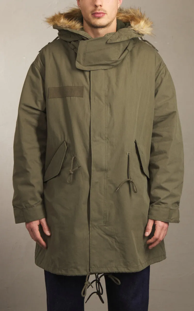 Houston US M65 Fishtail Parka Hooded Olive Drab sold by Cultizm product image thumbnail 2