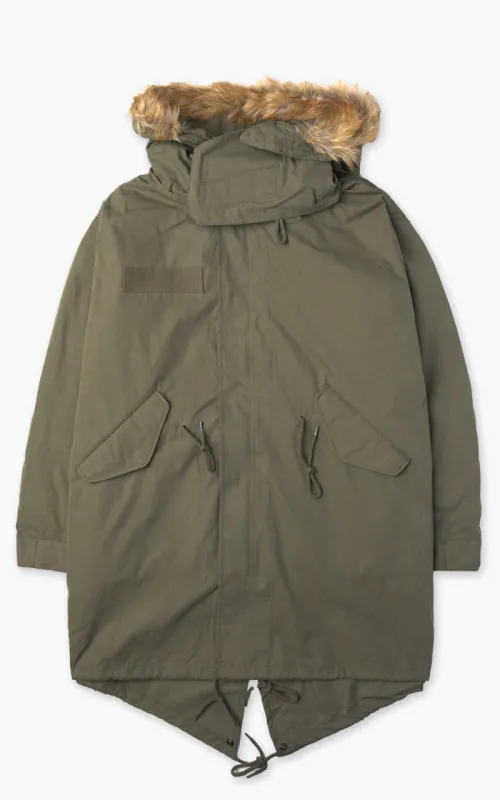 Houston US M65 Fishtail Parka Hooded Olive Drab sold by Cultizm