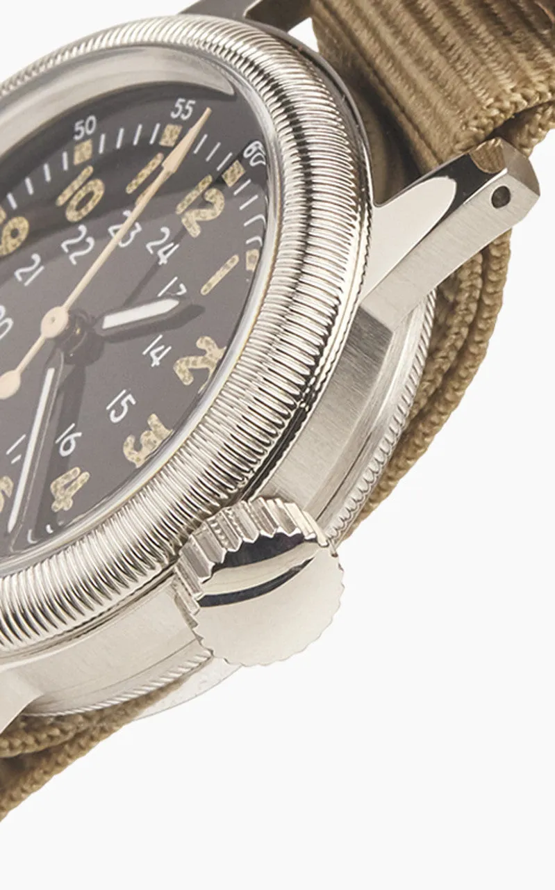 M.R.M.W. A-17 Vintage Military Watch Khaki Nylon Strap sold by Cultizm product image thumbnail 3