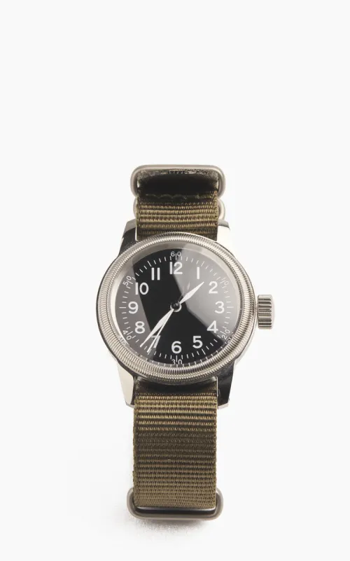 M.R.M.W. A-11 Military Watch 12H Dial Nylon Strap Black sold by Cultizm