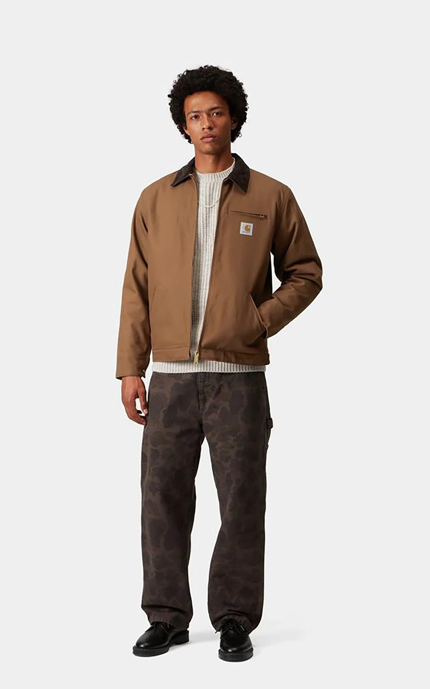 Carhartt WIP Detroit Jacket Winter Dearborn Canvas Rigid Hamilton Brown/Tobacco sold by Cultizm product image thumbnail 5