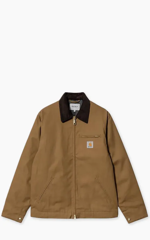 Carhartt WIP Detroit Jacket Winter Dearborn Canvas Rigid Hamilton Brown/Tobacco sold by Cultizm