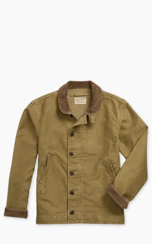 RRL Bower Deck Jacket Khaki Drab sold by Cultizm