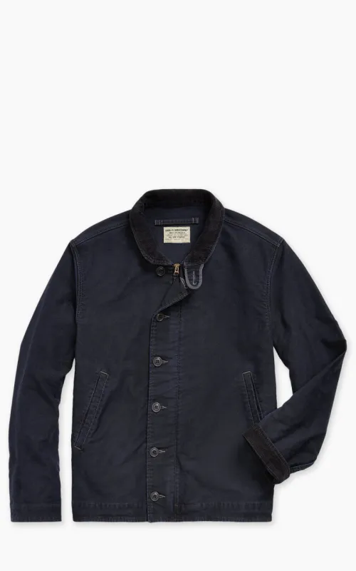 RRL Bower Deck Jacket Dark Navy sold by Cultizm