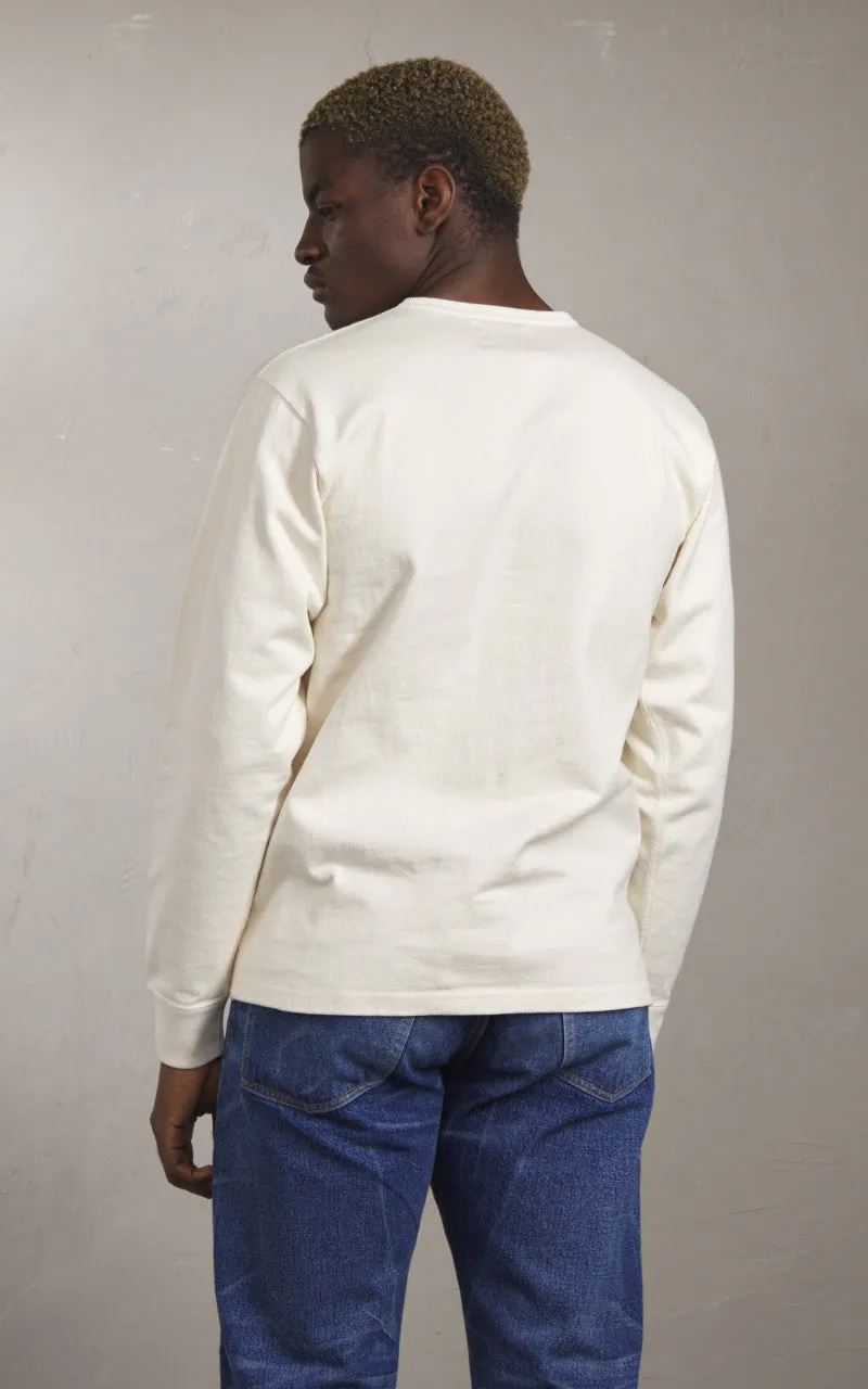 Wonder Looper Double Heavyweight Longsleeve T-Shirt Ecru sold by Cultizm product image thumbnail 4