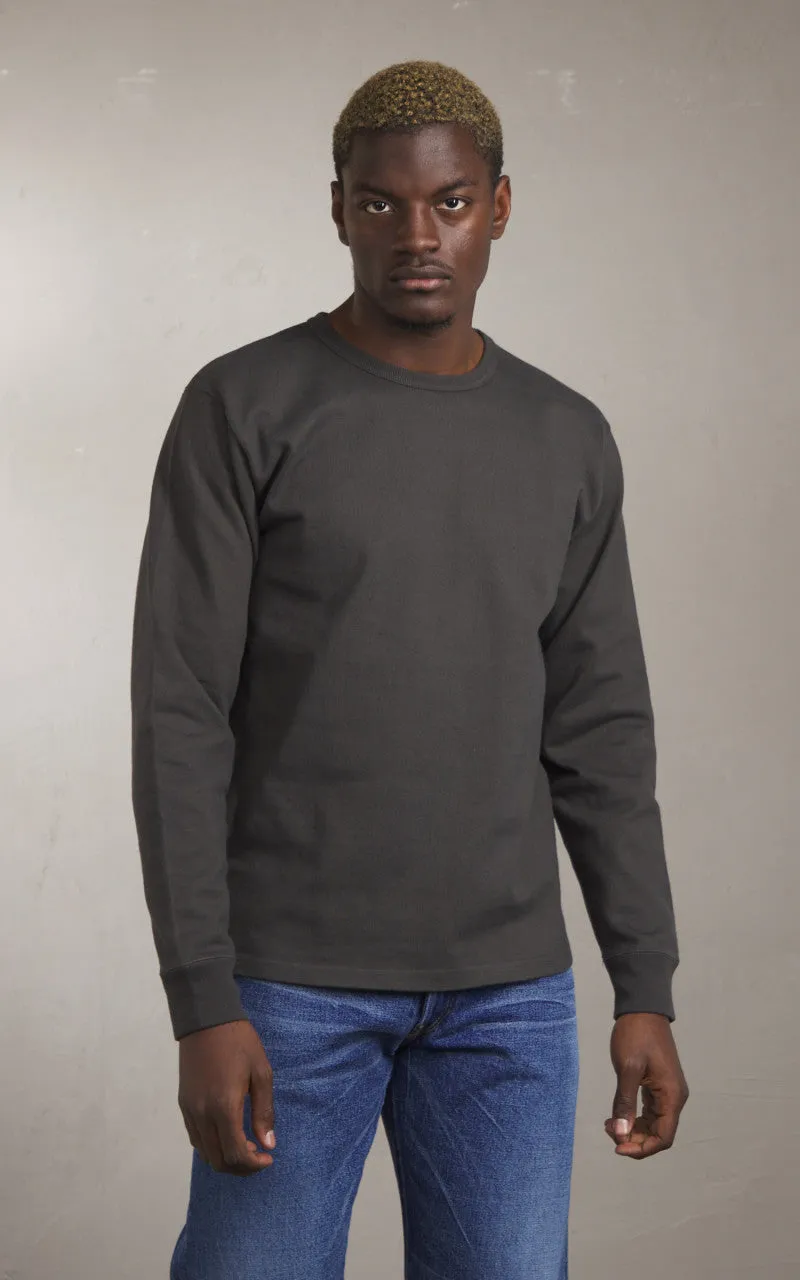 Wonder Looper Double Heavyweight Longsleeve T-Shirt Sumi Black sold by Cultizm product image thumbnail 2