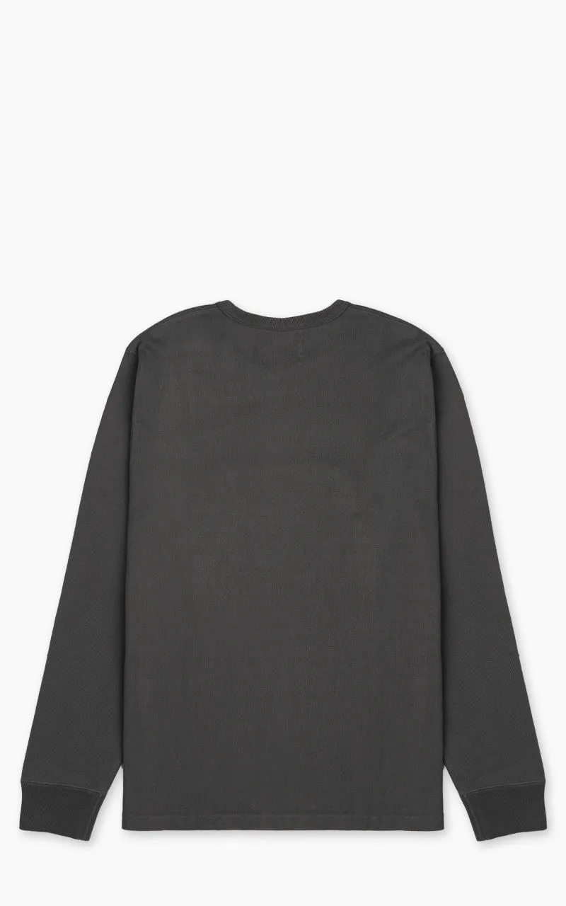 Wonder Looper Double Heavyweight Longsleeve T-Shirt Sumi Black sold by Cultizm product image thumbnail 3