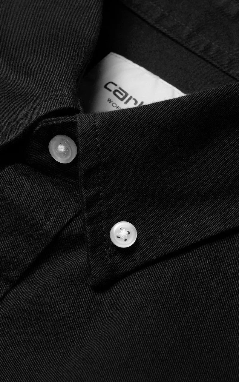 Carhartt WIP L/S Madison Shirt Black/Wax sold by Cultizm product image thumbnail 5
