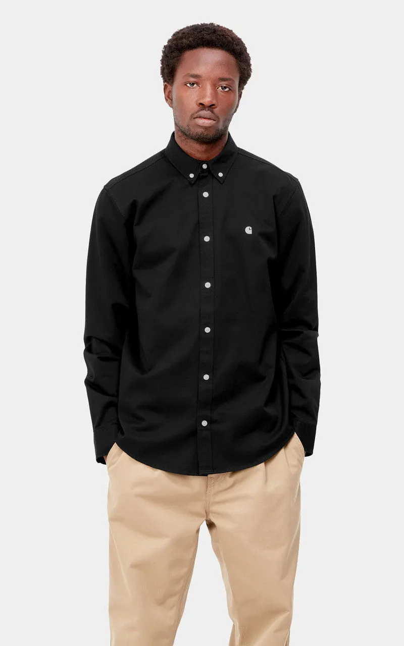 Carhartt WIP L/S Madison Shirt Black/Wax sold by Cultizm product image thumbnail 2