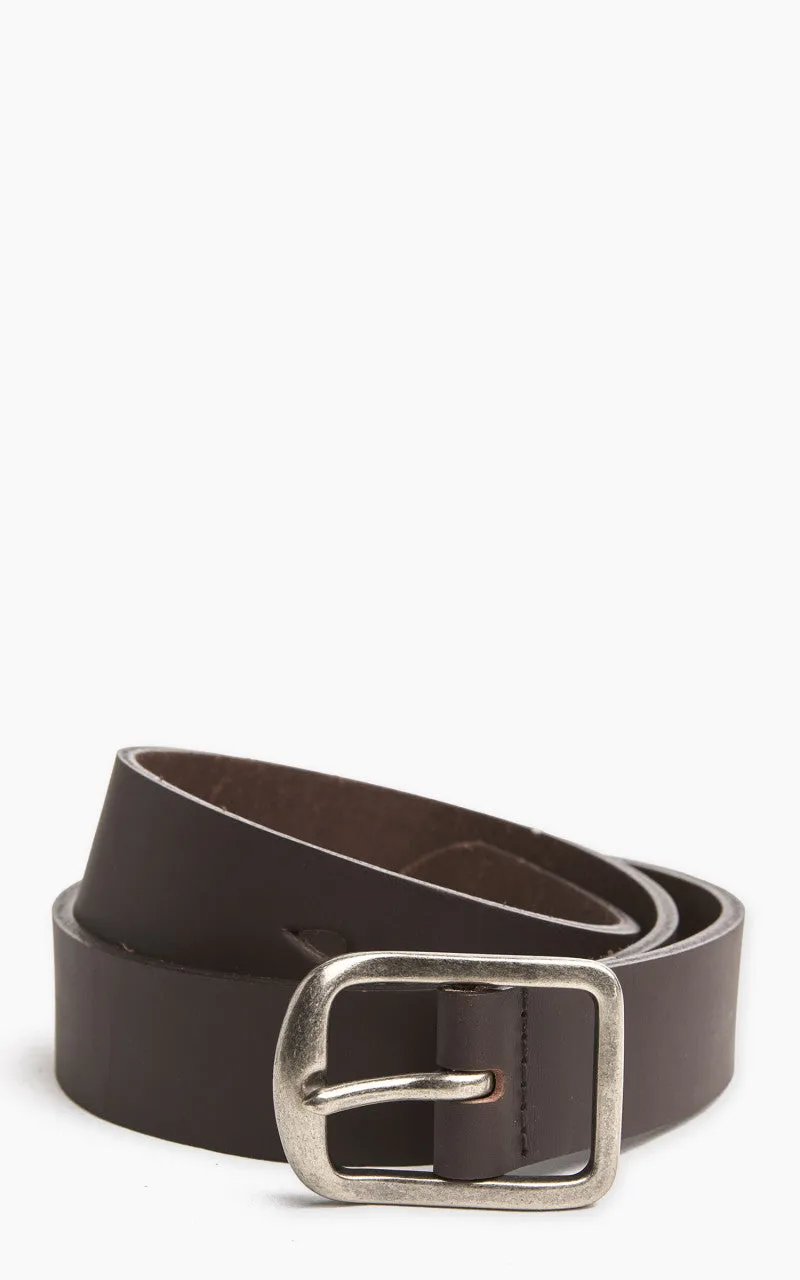 Naked & Famous Denim Thick Belt Bovine Leather 7mm Brown sold by Cultizm