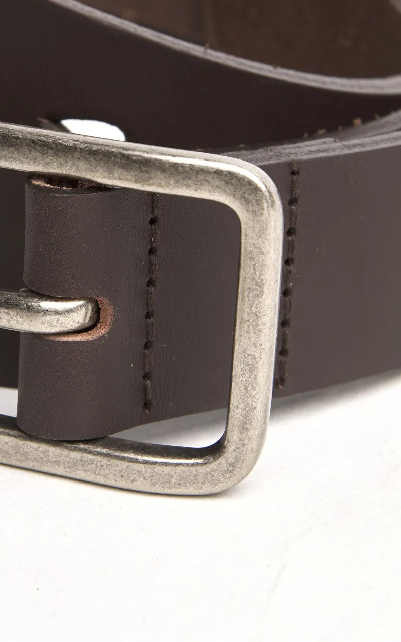 Naked & Famous Denim Thick Belt Bovine Leather 7mm Brown sold by Cultizm product image thumbnail 3