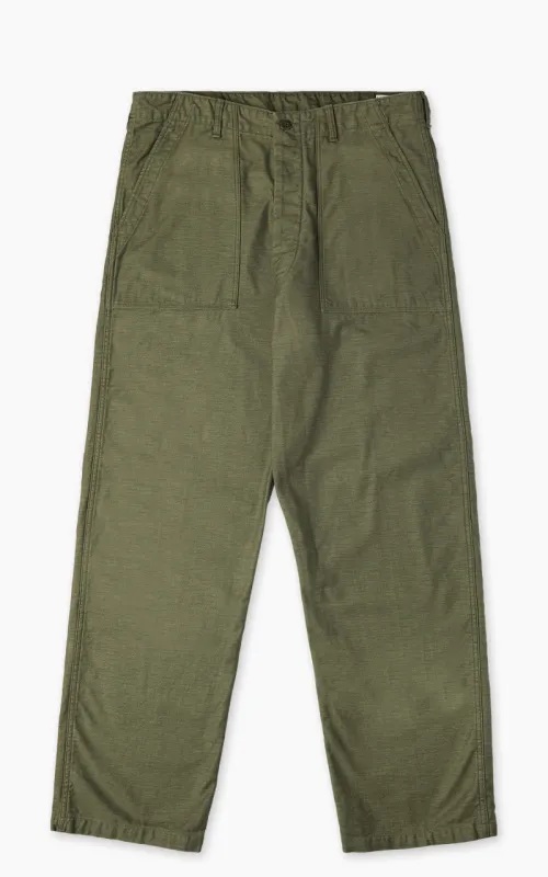 Orslow US Army Fatigue Pants Vintage Fit Green sold by Cultizm