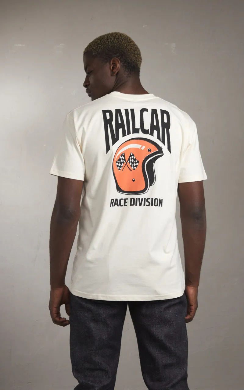 Railcar Fine Goods Helmet Race Division Tee Natural sold by Cultizm product image thumbnail 4