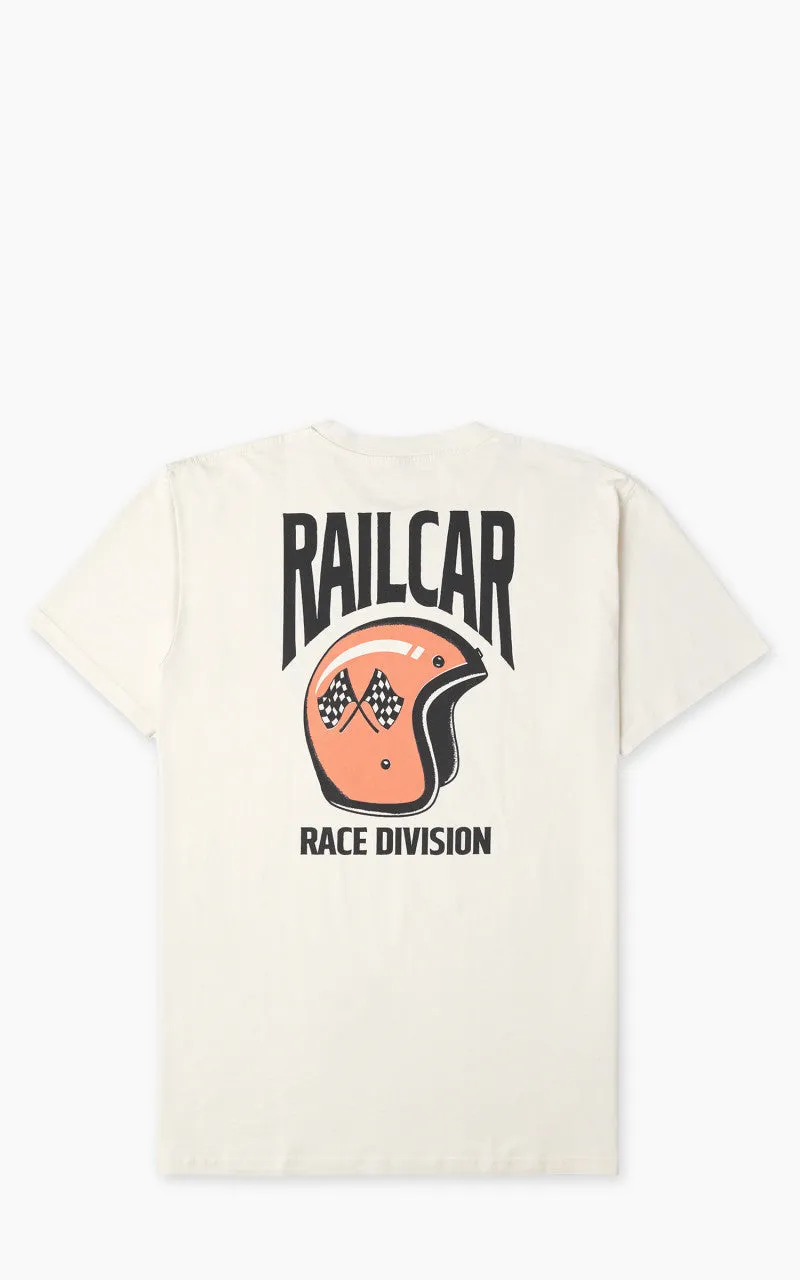 Railcar Fine Goods Helmet Race Division Tee Natural sold by Cultizm product image thumbnail 3