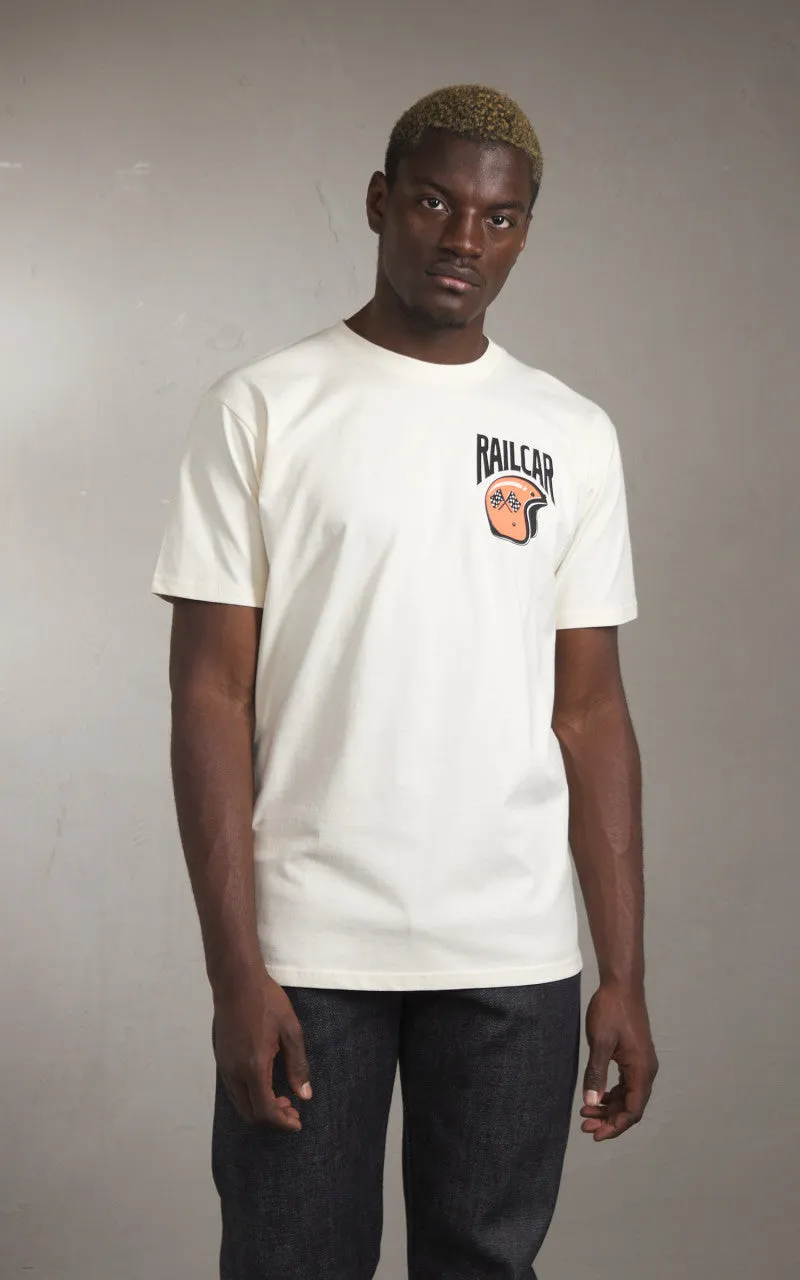 Railcar Fine Goods Helmet Race Division Tee Natural sold by Cultizm product image thumbnail 2