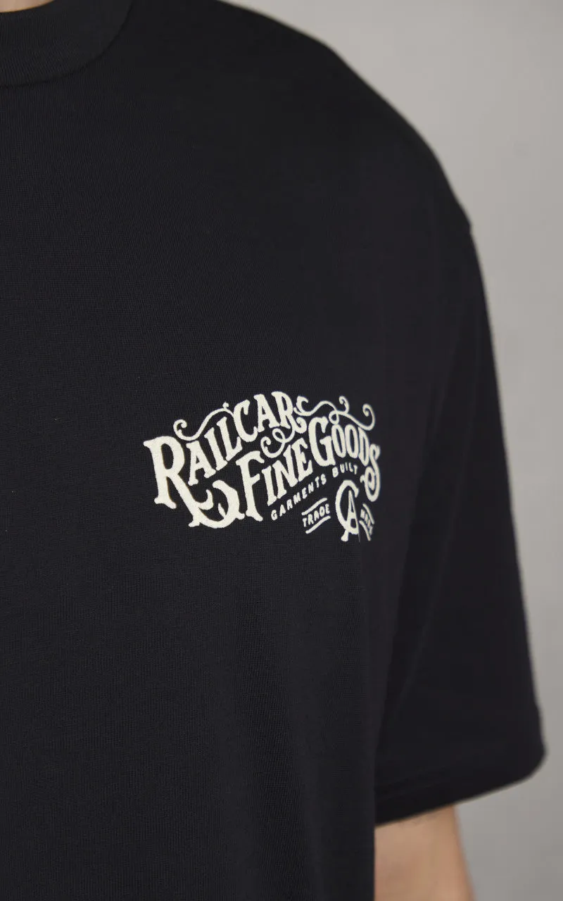 Railcar Fine Goods Typography Logo Tee Black sold by Cultizm product image thumbnail 4