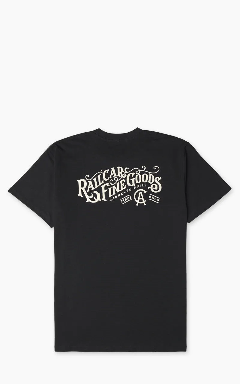 Railcar Fine Goods Typography Logo Tee Black sold by Cultizm product image thumbnail 3