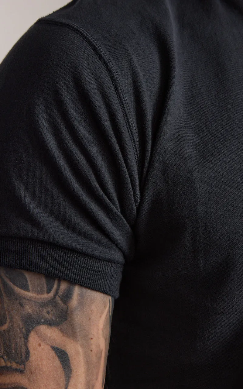 Fullcount 5222H-21 Flat Seam Heavyweight Henley T-Shirt Ink Black sold by Cultizm product image thumbnail 5