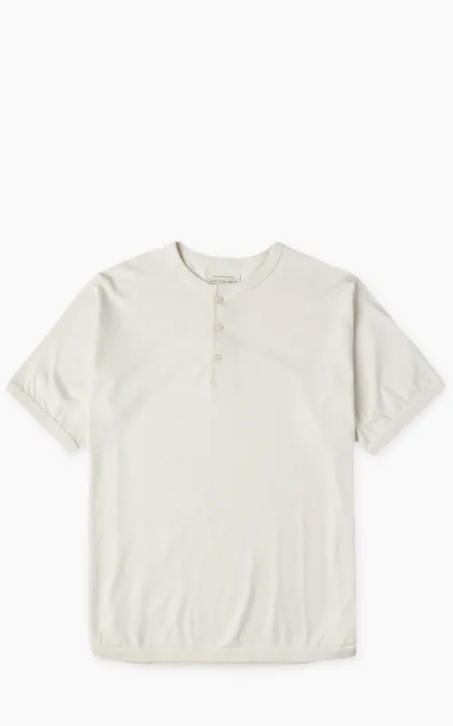 Fullcount 5222H-21 Flat Seam Heavyweight Henley T-Shirt Ecru sold by Cultizm