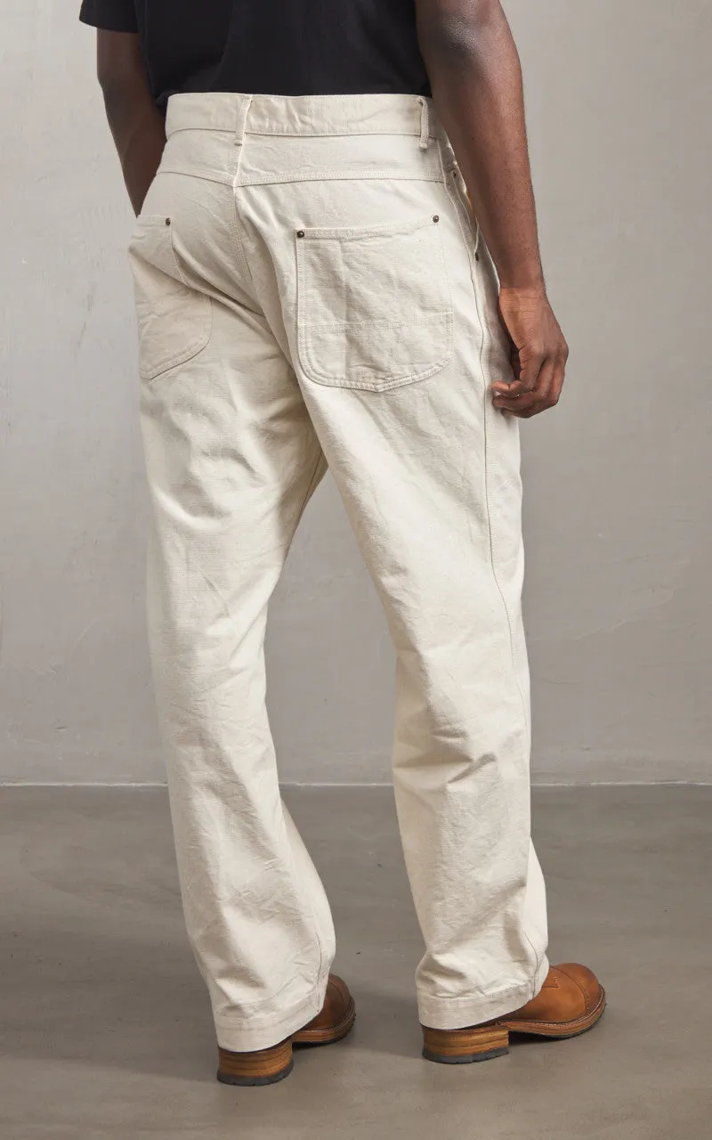 FOB Factory F0530 Cotton Duck Work Pants Ecru sold by Cultizm product image thumbnail 5