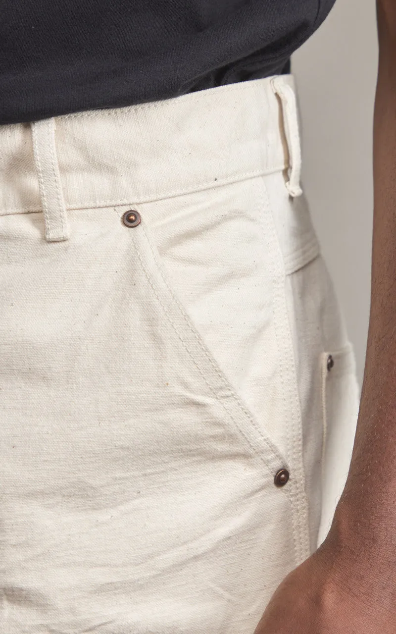 FOB Factory F0530 Cotton Duck Work Pants Ecru sold by Cultizm product image thumbnail 4