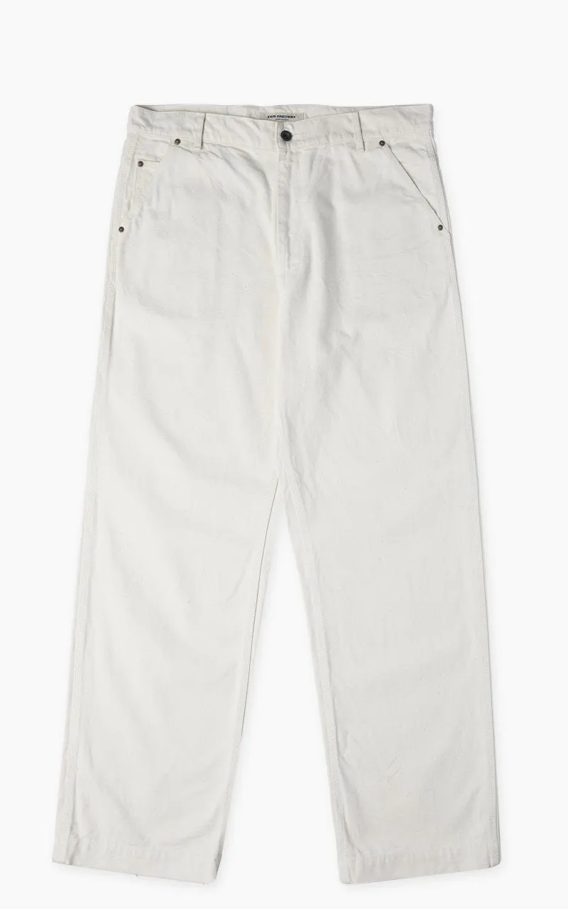 FOB Factory F0530 Cotton Duck Work Pants Ecru sold by Cultizm